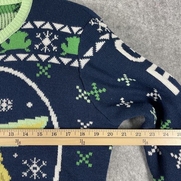Star Wars The Mandalorian Grogu Holiday Sweater Mens Medium Ugly Christmas Yoda - Picture 7 of 13